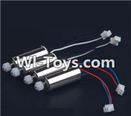 MJX X402 X402H Spare Parts-28 counterclockwise Reversing-rotating Motor with Black and white wire(2pcs) & clockwise Rotating Motor with red and Blue wire(2pcs),MJX X402H X402 RC Quadcopter Drone Spare Parts Replacement Accessories
